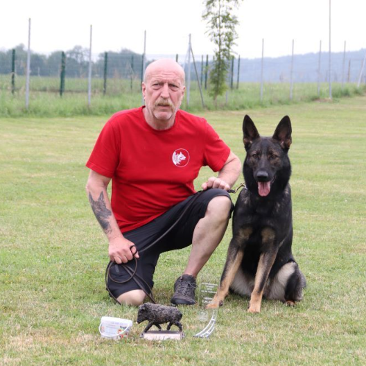 Papa Jimmy mit Crazy vom Weinbergblick